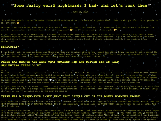 Some Really Weird Nightmares I Had screenshot