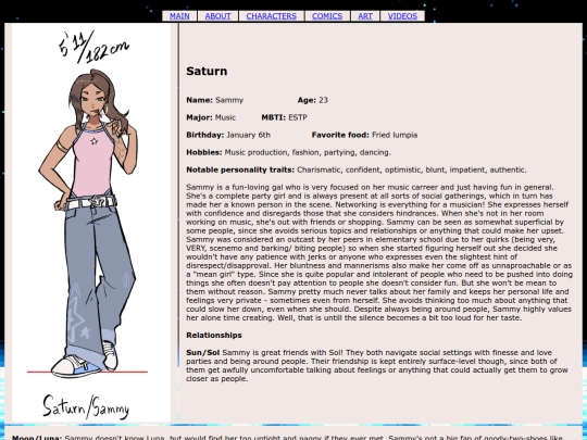 characters/sammy screenshot