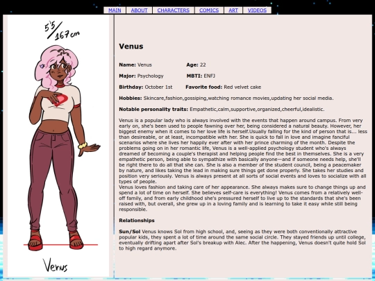 characters/venus screenshot