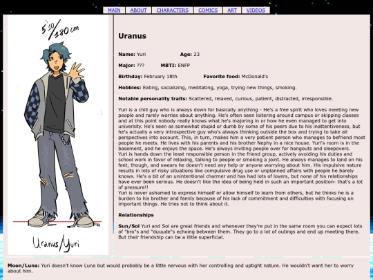 characters/yuri screenshot