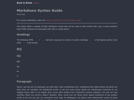 markdown-syntax screenshot