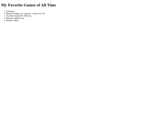 favoritegames screenshot