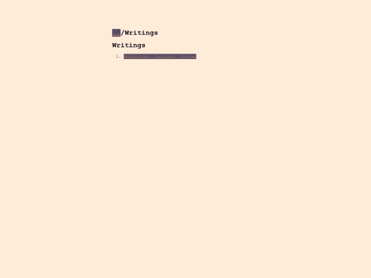 writings screenshot