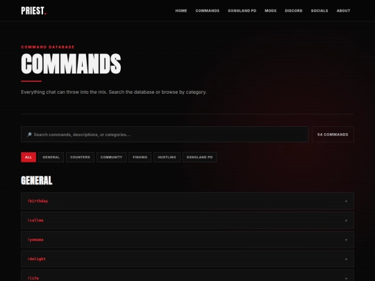 commands screenshot
