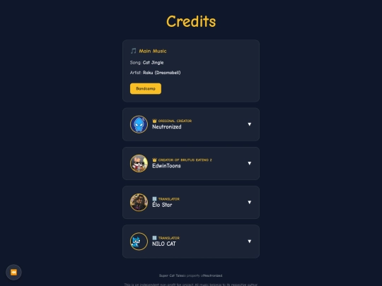 brutus-eating-2/credits screenshot