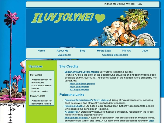 links screenshot