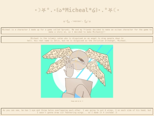 OC page/micheal./mihceal_regularo screenshot