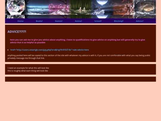 pages/advice screenshot