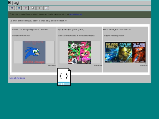 blog screenshot