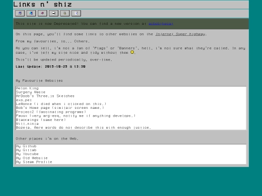 links screenshot