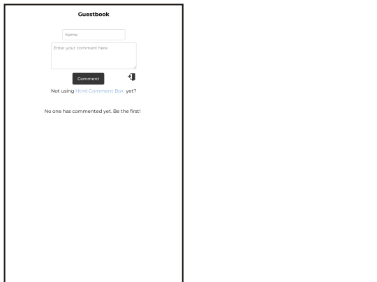 guestbook screenshot