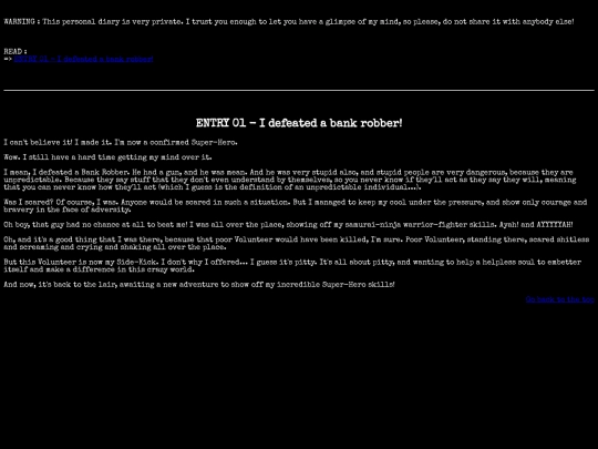 personnal_diary screenshot