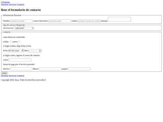 css/contacto screenshot