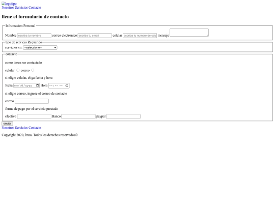formulario/contacto screenshot