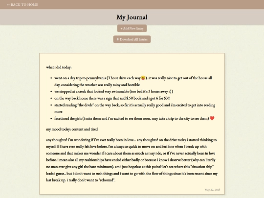 blogentries screenshot