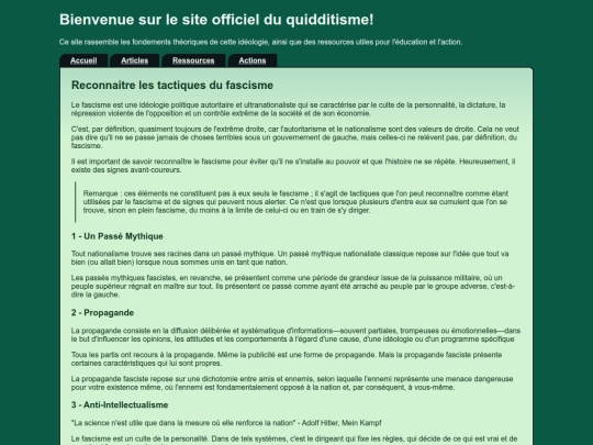 reconaitrefascisme screenshot