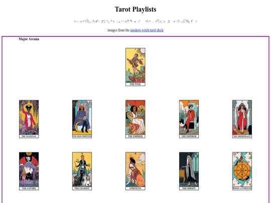 tarot screenshot