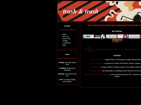 links screenshot