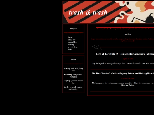 writing screenshot
