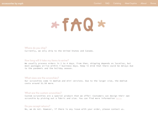 faq screenshot
