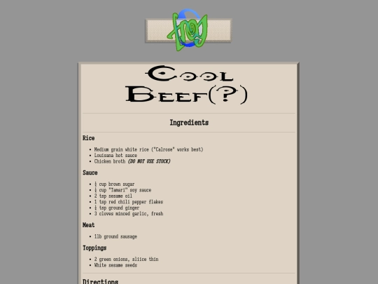 food/coolbeef screenshot