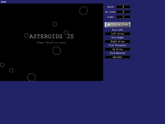 asteroids screenshot