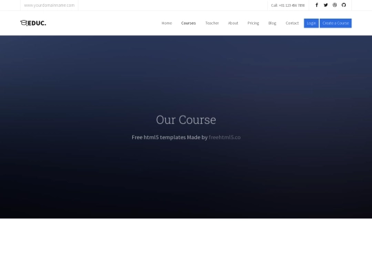 courses screenshot
