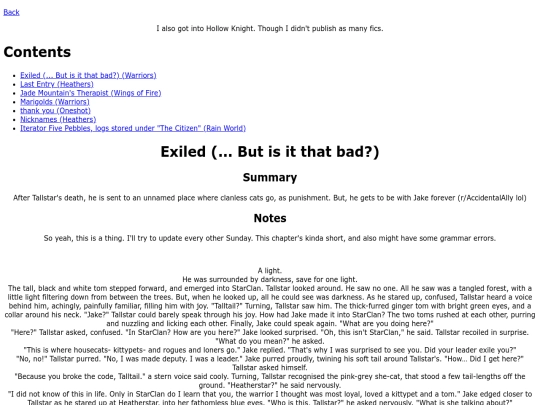 otherfic screenshot