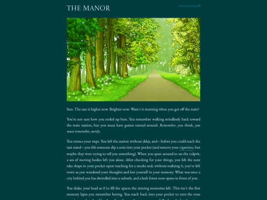 codejam/themanor screenshot