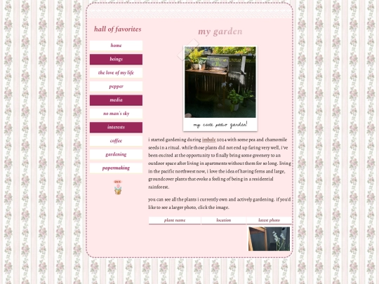 favorites/garden screenshot