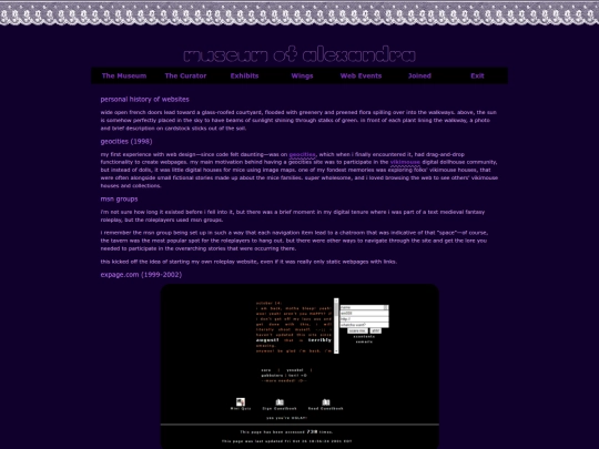 history screenshot