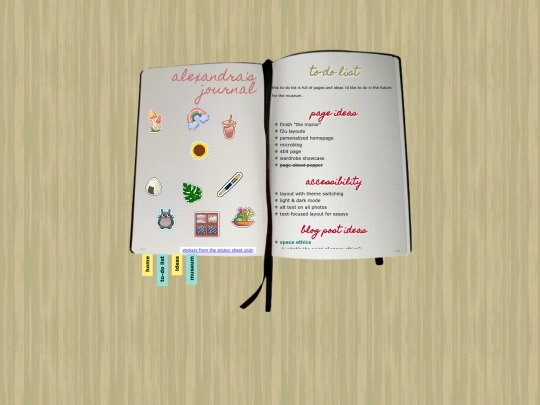 journal/list screenshot