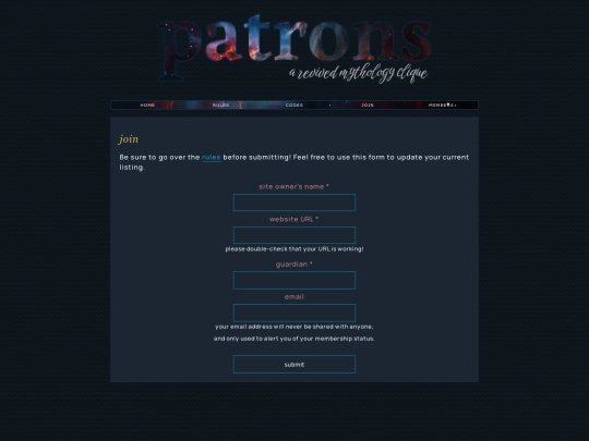 patrons/join screenshot