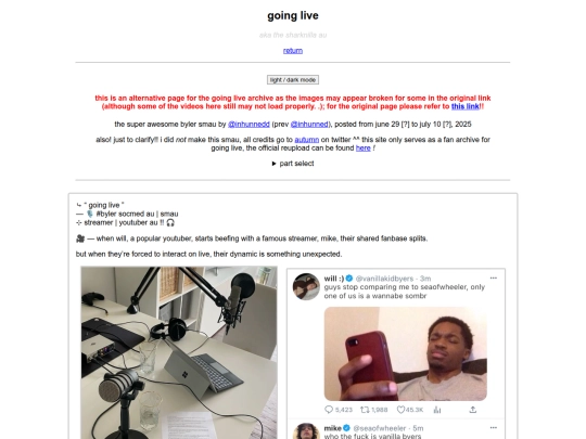 alt/going-live screenshot