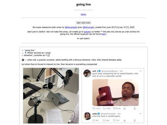 going-live screenshot