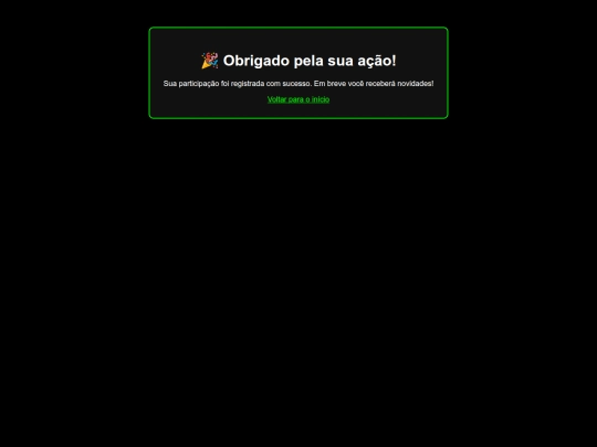 agradecimento screenshot