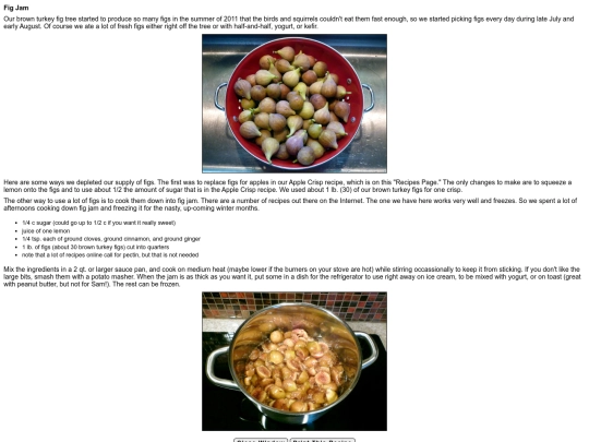 recipes/figs screenshot