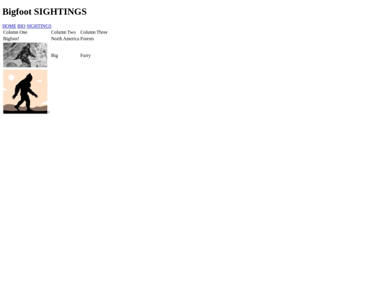 Sightings screenshot