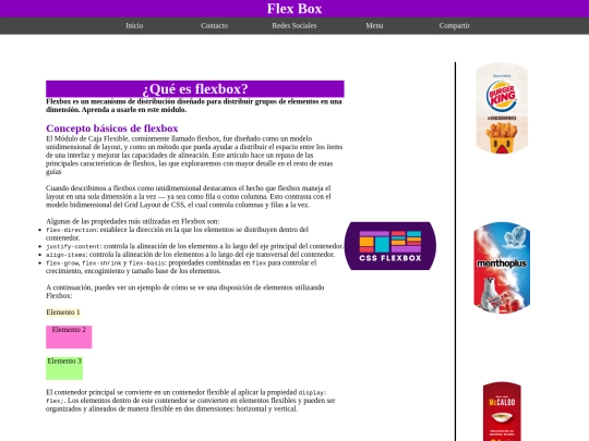 web-css screenshot
