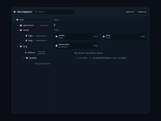 sitemap screenshot