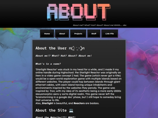 home/About screenshot