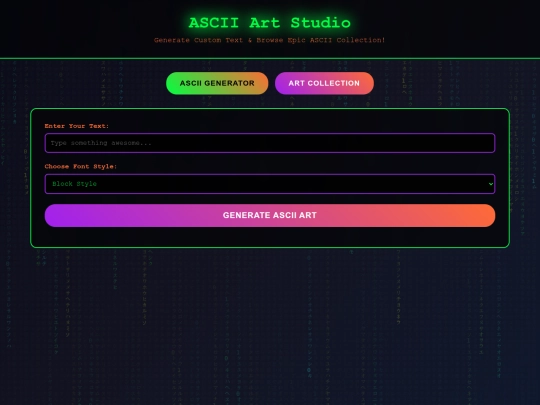 ascii screenshot