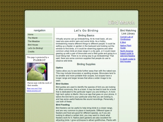 birding screenshot