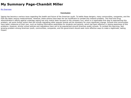summary screenshot