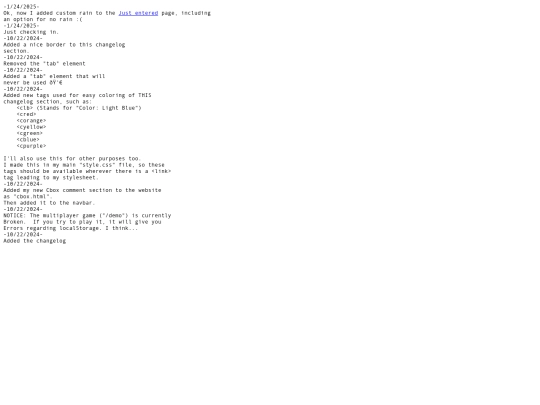 changelog screenshot