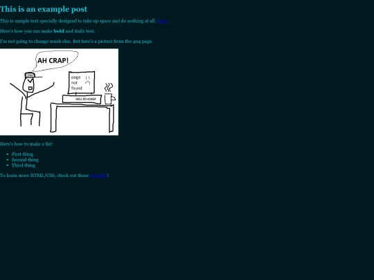 Example screenshot
