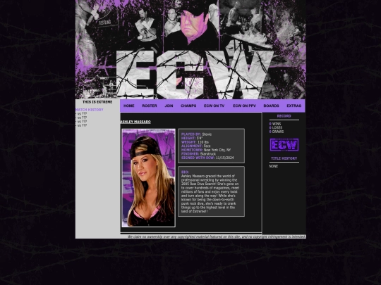Roster/AshleyMassaro screenshot