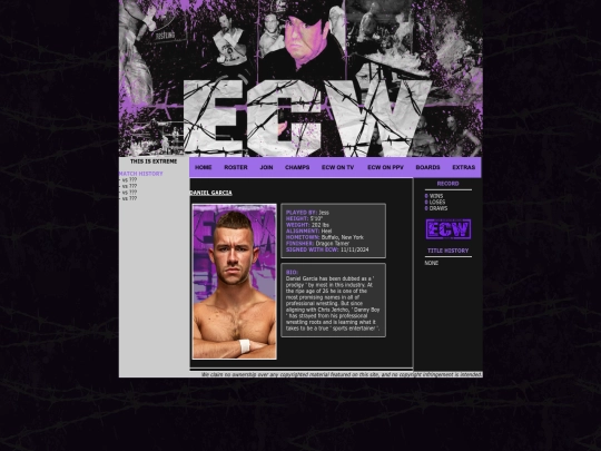 Roster/DanielGarcia screenshot