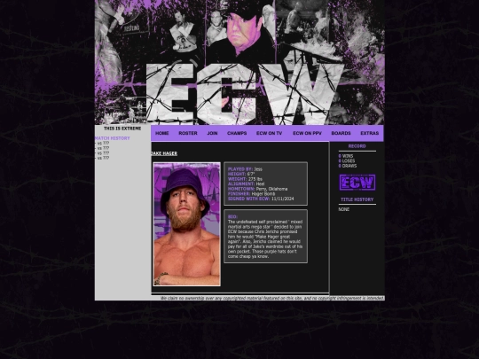 Roster/JakeHager screenshot