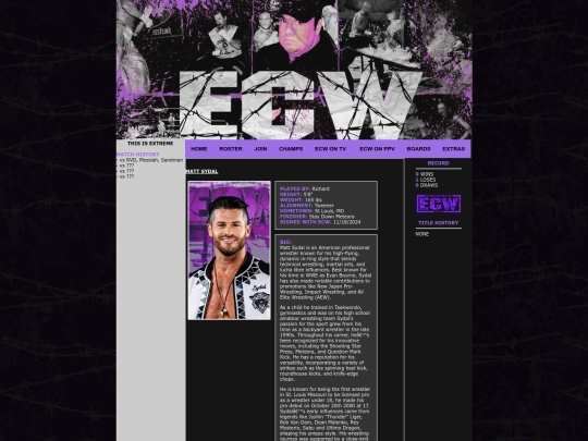 Roster/MattSydal screenshot